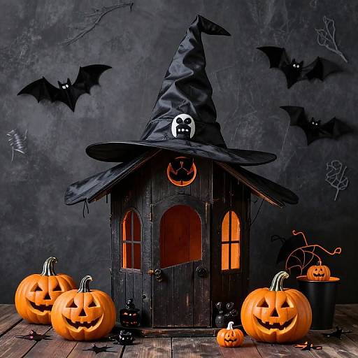 Halloween 2015 Witch Shack Decor