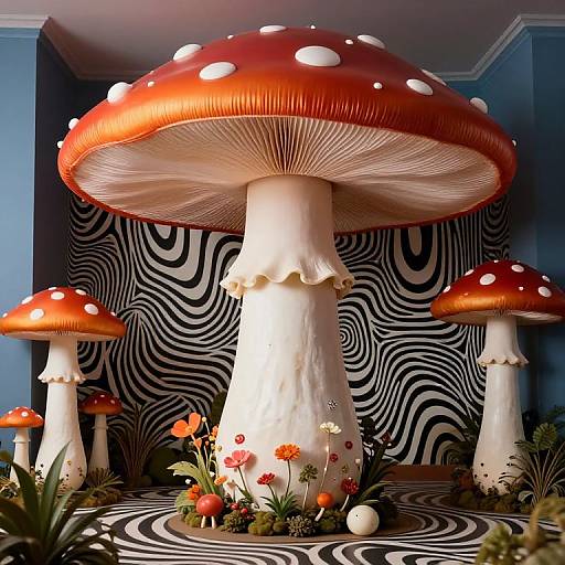 1960s Avant-Garde Mushroom Interior
