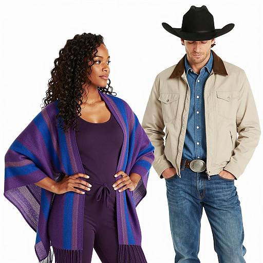Diverse Fashion Models in Casual and Western Style