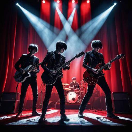 Rock Band Performing on Stage