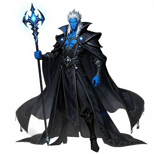 Magic Male Spellscale Mage Illustration