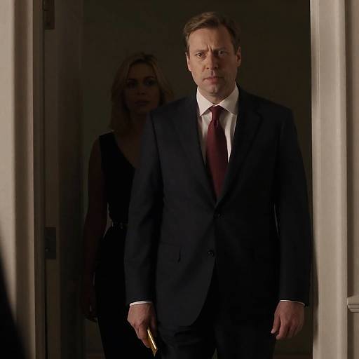 Shadowed Figures in Dim Doorway