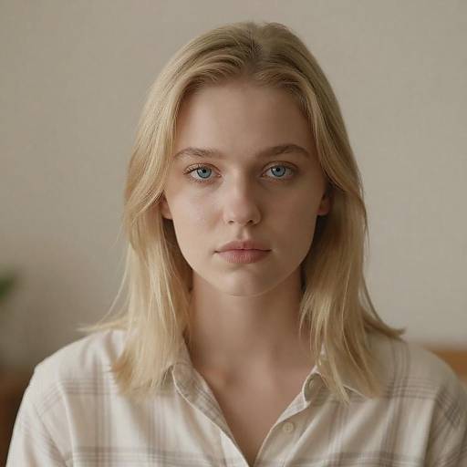 Soft Portrait of Young Blonde Woman