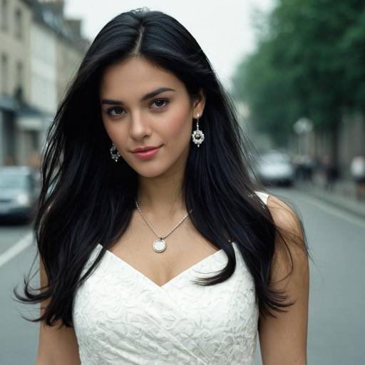 Elegant Woman in Morning Dress with Jewelry