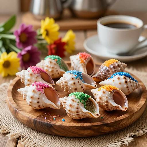 Rustic Concha Arrangement with Café