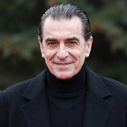 Overexposed Portrait of Smiling Older Man