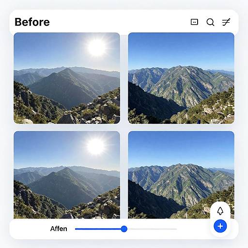 Remove Sun Glare: Mountain Photo Edit