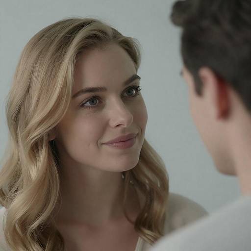 Soft Close-Up Portrait of a Couple