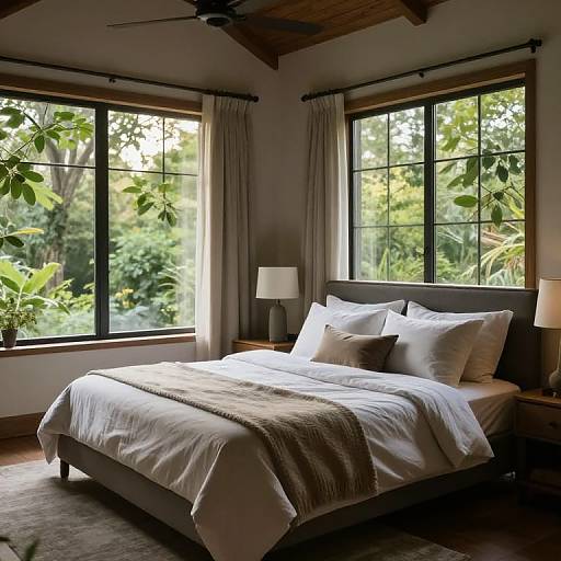 Serene Nature-Inspired Master Bedroom