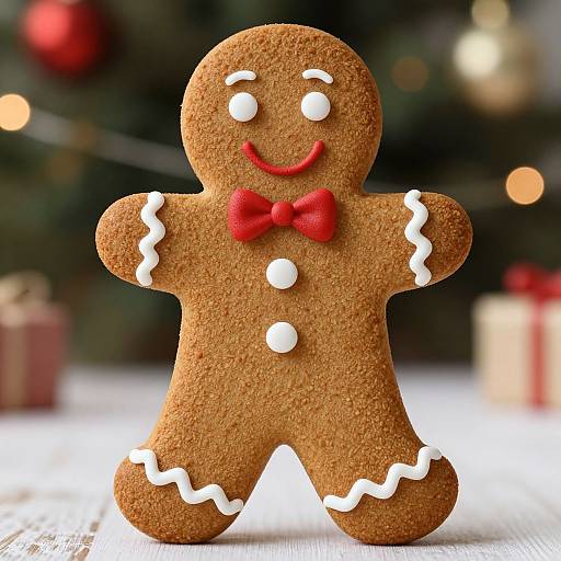 Classic Gingerbread Man Stock Photo