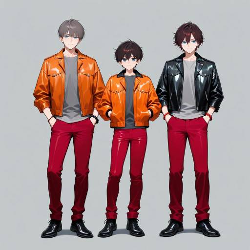 Identical Brothers in Stylish Attire