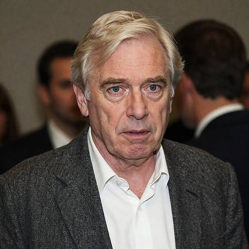 Worried Older Man in Indoor Setting