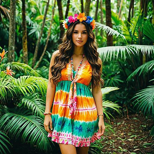 Vibrant Hawaiian Dance in Tropical Paradise