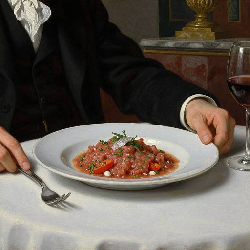 Baroque Aristocrat Dining Scene