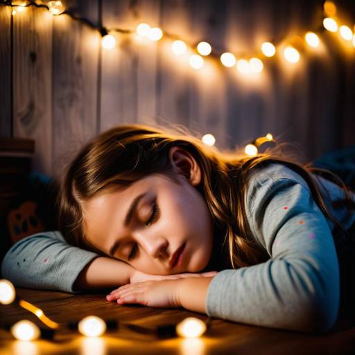 Dreamy Scene of a Napping Girl Dreamy Scene of a Napping Girl