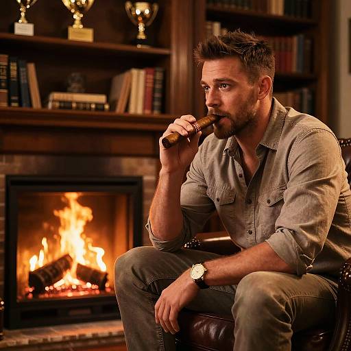 Cozy Success: Andrew Tate's Study