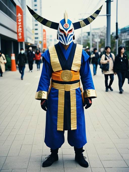 Man in Arukenimon Cosplay Costume