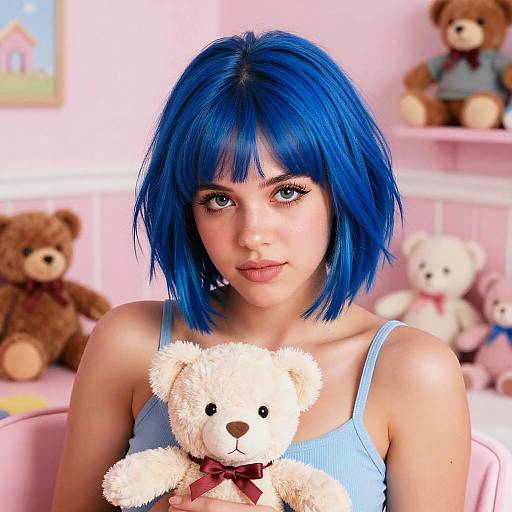 Melanie Martinez in Playful Pastel Room
