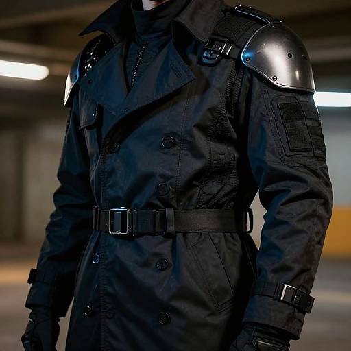 Stealth Operative Armored Trench Coat