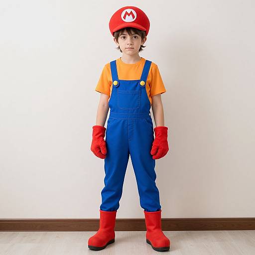 Realistic Boy in Daisy Mario Costume