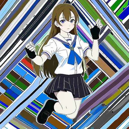 Illustration of Arihara tsubasa, cinderella series in the style of Steed (steed enterprise)