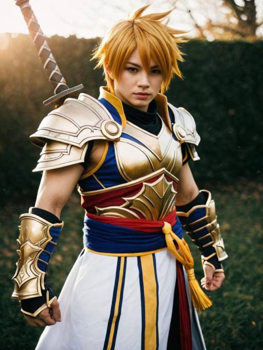 Realistic Natsu Cosplay Photo for Men
