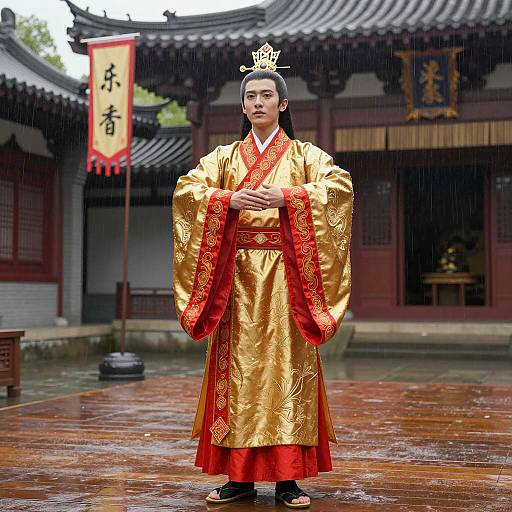 Photorealistic Young Male in Traditional Costume