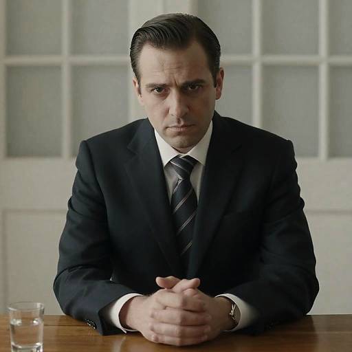 Serious Man in Formal Attire Portrait