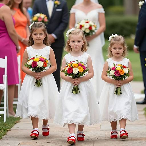 Flower Girls and Ring Bearer Aisle Walk