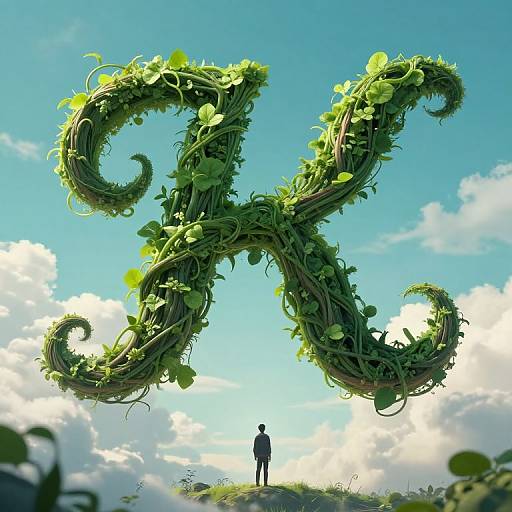 Digital artwork of a giant, leafy 