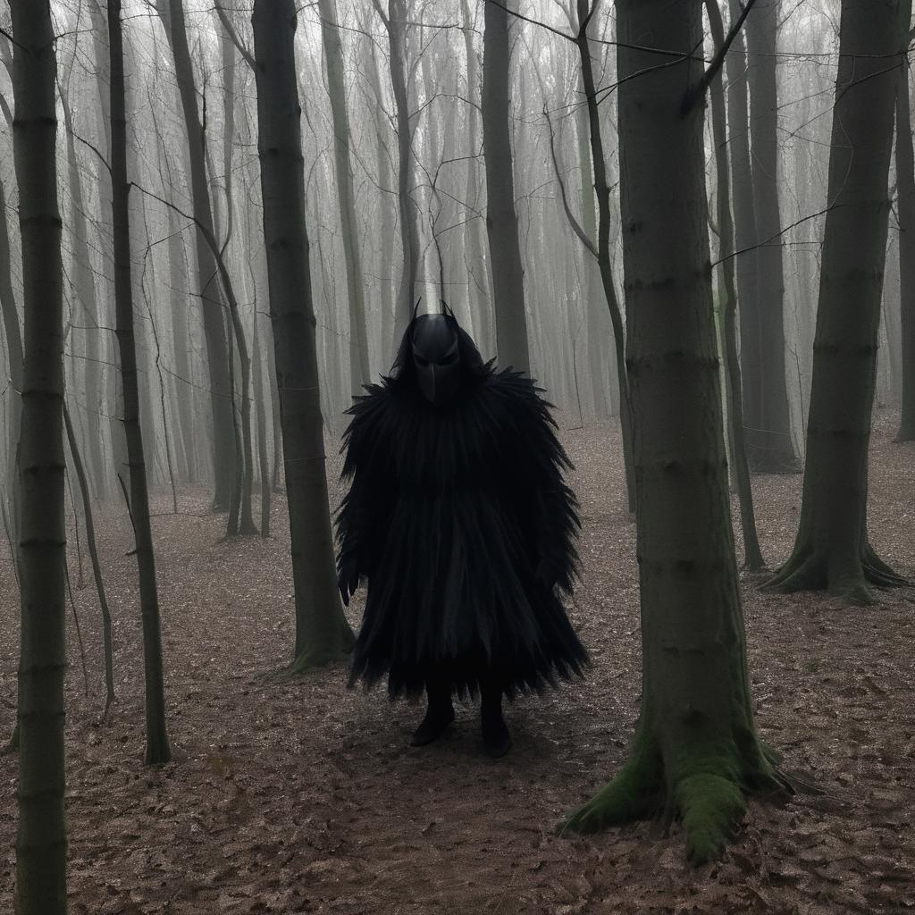 Lurking Creature in Creepy Woods