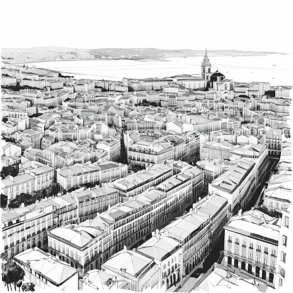 Artistic Sketch of Lisbon's G-6 Landmark