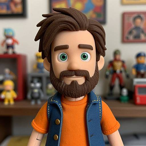 Rusty Italian Geeky Man Portrait