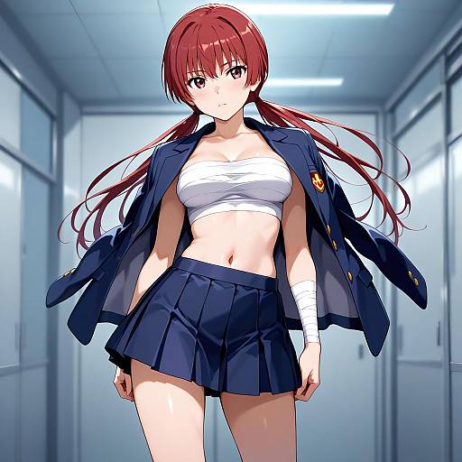 Illustration of Musujime awaki, toaru majutsu no index in the style of Nyama