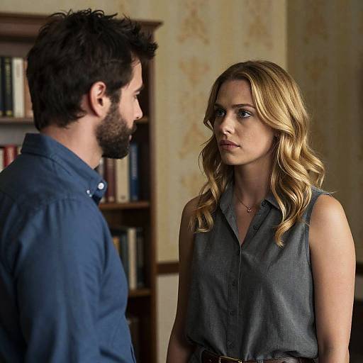 Intense Gaze in a Room Setting