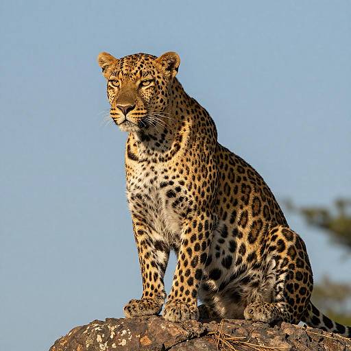 Majestic Leopard on Rocky Outcrop