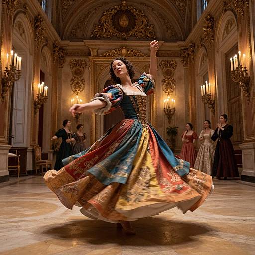 Leone as Elegant Renaissance Dancer