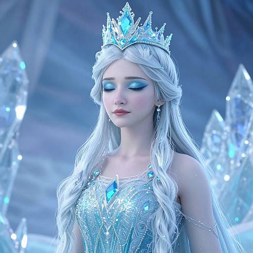 Ethereal Ice Queen Portrait