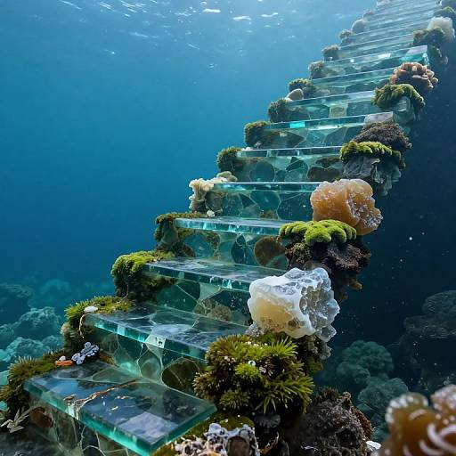 Surreal Ocean Staircase to Dreams