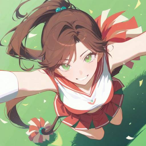 Sailor Jupiter Cheerleader in Action