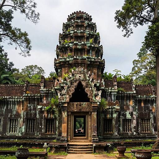 Dreamlike Photoreal Verdant Ancient Overgrown Ruins