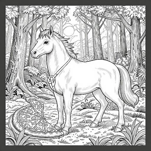 Dark Fantasy Centaur Coloring Page