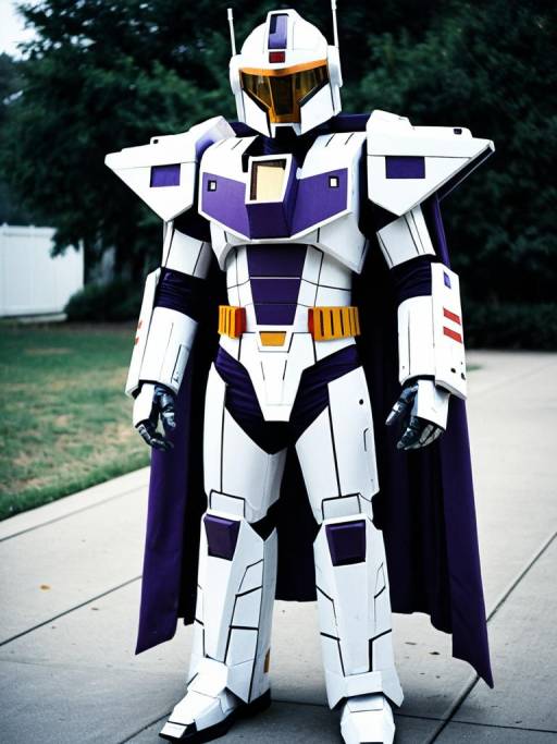 Realistic Man Cosplaying Astrotrain Costume