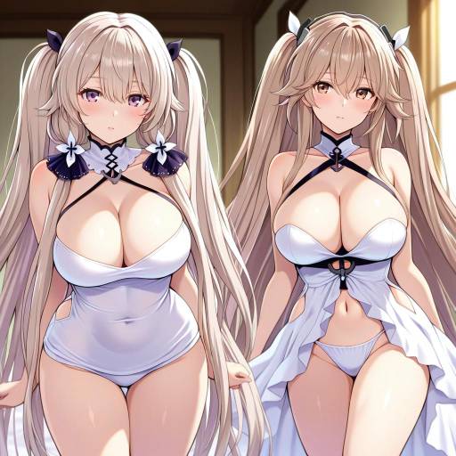 Illustration of Anchorage (azur lane), azur lane in the style of Kanden sky