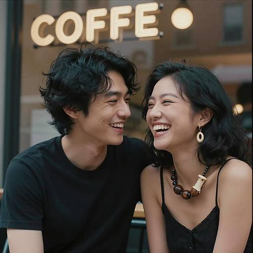 Lively Portrait at a NYC Coffee Shop