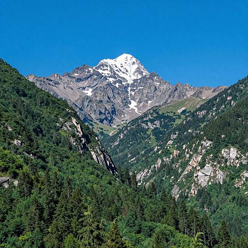 Majestic Cascade Mountain Landscape