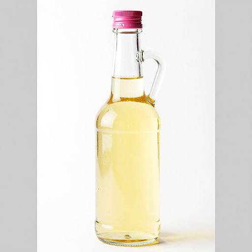 Glass Bottle with Golden Liquid