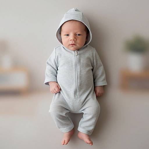 Newborn Boy in Hooded Costume