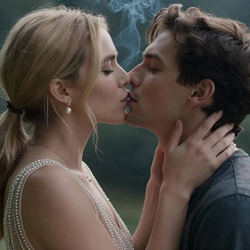 Intimate Moment: Love in Blue Smoke