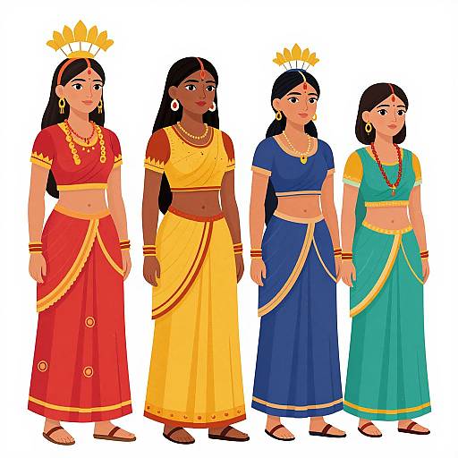 Diverse Women Clip Art Collection